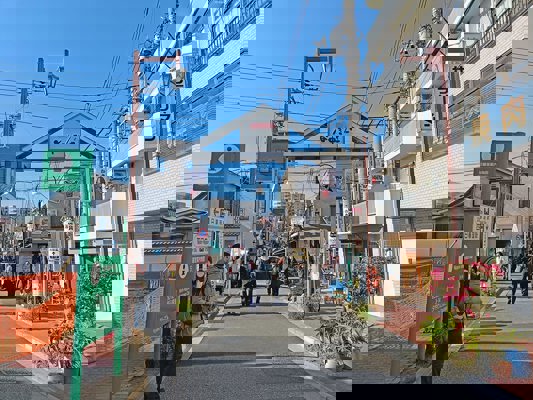 Yanaka Ginza Street Entrance