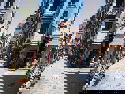 Street parallel to the Nakamise