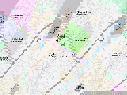 Harajuku District Map