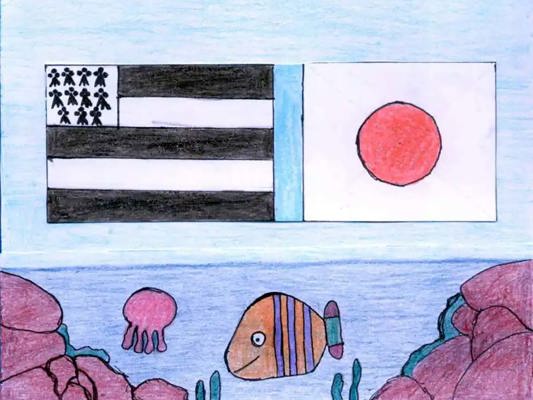 Drawing sent to Sendai