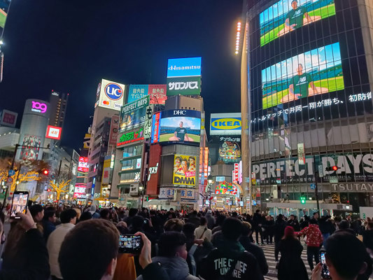 Central Shibuya in January 2024