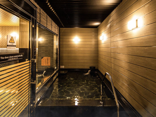 Outdoor bath at APA Fukuoka Hotel