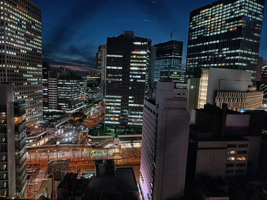 View from the APA Hotel Yodoyabashi