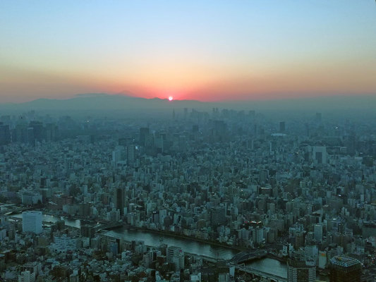 Sunset from Tokyo Skytree