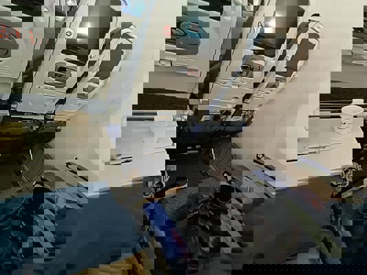 Space available in front of the seats (ANA)