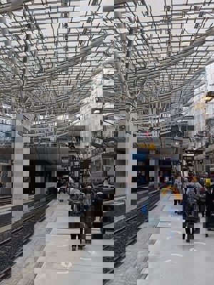 Arrival at CDG terminal 2 TGV station