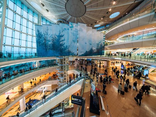 Hall d'entrée de l'aéroport Haneda