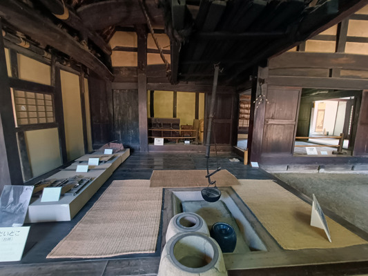 Interior of a Japanese farmhouse