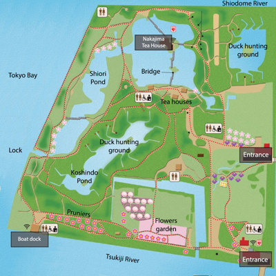 Plan of the Hama-Rikyû garden