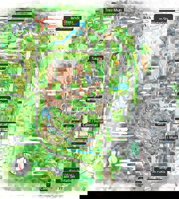 Map of Meiji Jingu sanctuary