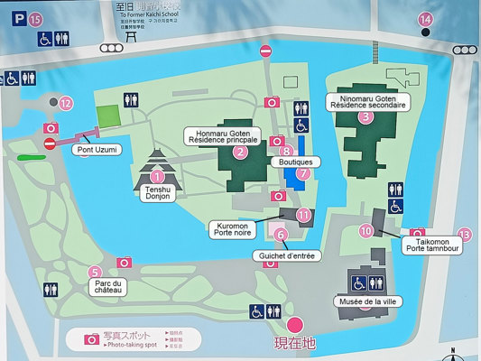 Map of Matsumoto Castle