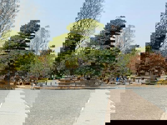 Public garden around the castle