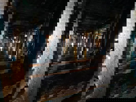 Hidden floor of Matsumoto Castle