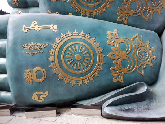 Buddha's foot decorations