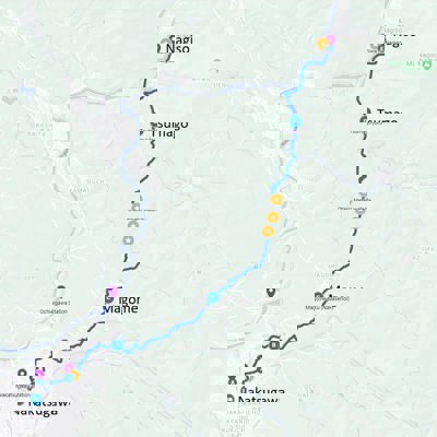 Map of the Nakasendô hike