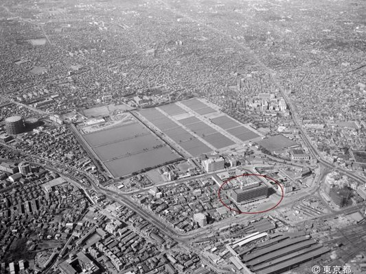 Western part of Shinjuku Station in 1962