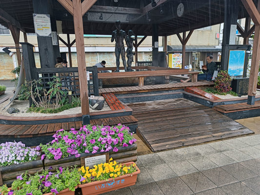 Free foot bath in Ibusuki