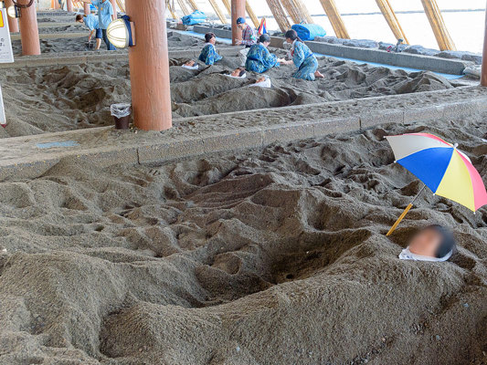 A person in the Sand