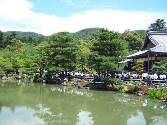 Crowds during the day with visits from college students