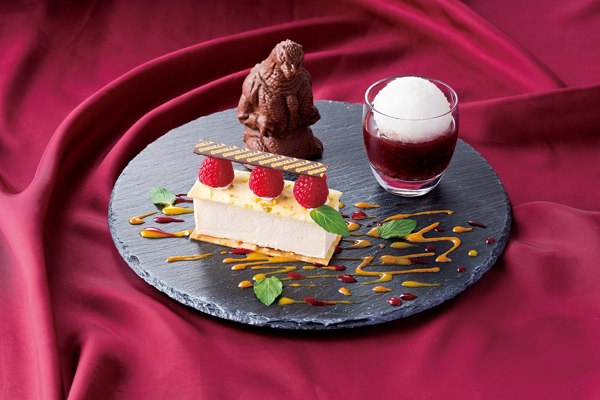 Godzilla-shaped cake