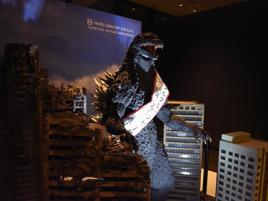 Statue in the Gracery Hotel