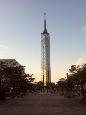 Fukuoka Tower at Dusk
