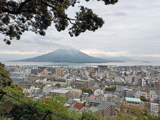 Sakurajima volcano in Kagoshima