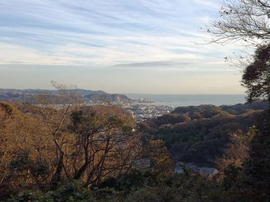 View of Kamakura from the trail