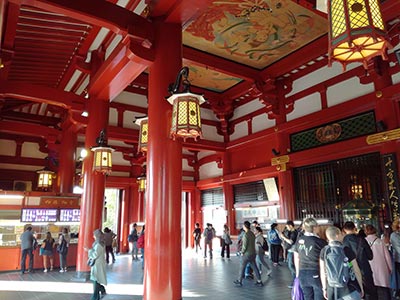Intérieur du temple Sensô-ji