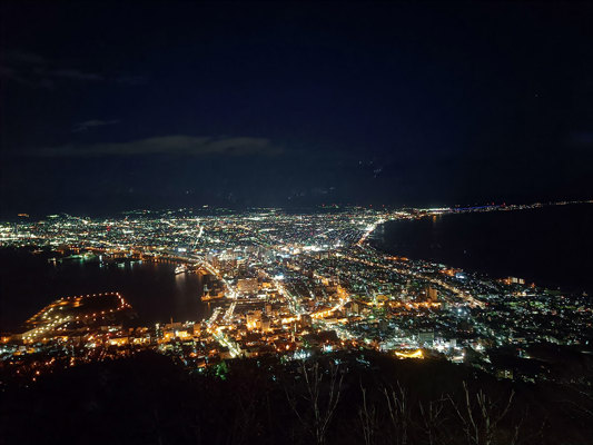 Night view from Mount Hakodate