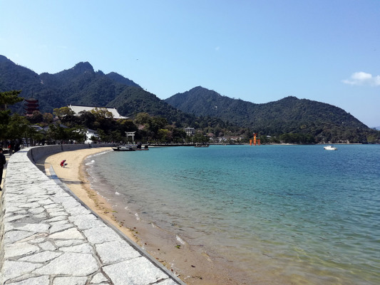 View of Itsukushima Shrine
