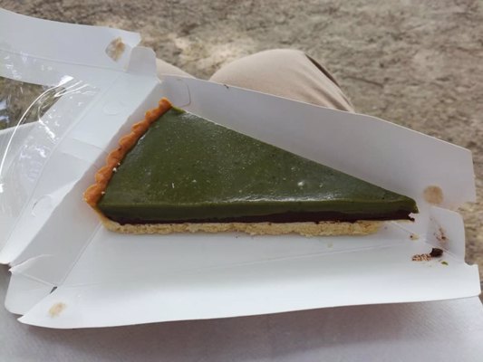 Matcha chocolate tart