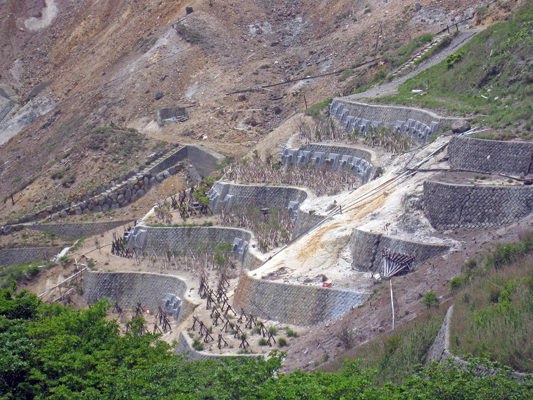 Sulfur mine in Hakone